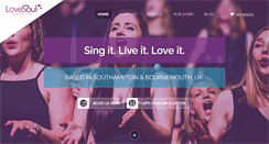 Desktop Screenshot of lovesoulchoir.com